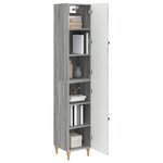 vidaXL Ensemble de Meubles 2 Pièces Sonoma gris Bois d'ingénierie