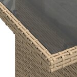 Ensemble de canapé de jardin 6 pièces avec coussins Beige Rotin
