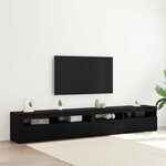 vidaXL Ensemble de Meuble TV 3 Pièces Chêne noir 240 x 35 x 40 cm