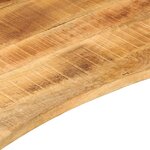 vidaXL Dessus de bureau avec courbe 110x80x2 5 cm manguier massif brut