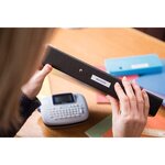 Cassette ruban m-k221sbz 9 mm x 4 m noir sur blanc brother