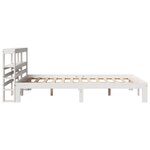 vidaXL Cadre de lit avec tête de lit blanc 140x200 cm bois pin massif
