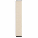 vidaXL Armoire à chaussures avec housse Crème 57x29x162 cm Tissu