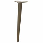 vidaXL Pieds de table basse coniques 4 pièces Acier naturel 30-31 cm Acier