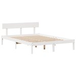 vidaXL Cadre de lit sans matelas blanc 120x200 cm bois de pin massif