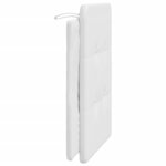 vidaXL Coussin de tête de lit blanc 80 cm similicuir