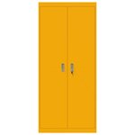 vidaXL Armoire de rangement 2 Pièces Jaune moutarde 80 x 40 x 180 cm