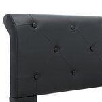 vidaXL Cadre de lit Noir Similicuir 100 x 200 cm