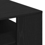 vidaXL Table basse Chêne noir 102 x 55 x 43 cm Bois d'ingénierie