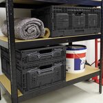 Pack and Move - Bac Rangement Pliable - Charge 10 kg - 40 x 60 x 11 5 cm - Stockage  Outillage - Rangement Facile - Robuste - 23L