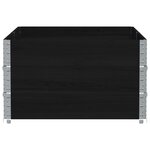 vidaXL Jardinière noir 150x100 cm bois massif de pin