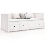 vidaXL Lit de jour sans matelas blanc 75x190 cm bois de pin massif