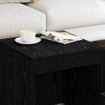 vidaXL Table basse 3 Pièces Chêne noir Bois d'ingénierie