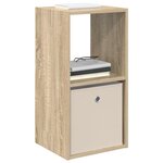 vidaXL Table de chevet 2 pc Chêne Sonoma 35 x 32 x 68 5 cm