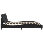vidaXL Cadre de lit sans matelas noir 200x200 cm similicuir