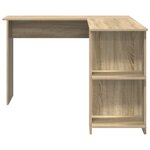 vidaXL Bureau d'angle avec rangement chêne de Sonoma 140x113 5x75cm