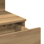 vidaXL Coiffeuse chêne artisanal 100 x 40 x 130 cm Bois d'ingénierie