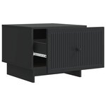 vidaXL Table basse Noir 49 x 50 x 40 cm Bois d'ingénierie