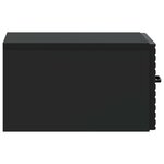 vidaXL Cabinet de chevet mural 2 pièces Noir 34 5 x 33 x 20 cm