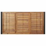 vidaXL Ensemble de salle à manger pour jardin 5 Pièces Noir et marron