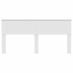 vidaXL Tête de lit avec tête de lit Blanc 180 cm Bois d'ingénierie