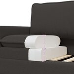 vidaXL Canapé Gris foncé 156 x 81 x 87 5 cm Tissu