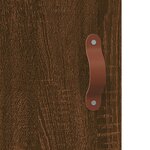 vidaXL Buffet haut Chêne marron 69 5x34x180 cm Bois d'ingénierie