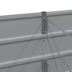 vidaXL Jardinière Gris clair 240 x 80 x 75 cm Acier