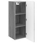 vidaXL Armoire Murale Sonoma gris 33 x 34 5 x 94 cm Bois d'ingénierie