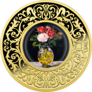 Pièce de monnaie en Argent 500 Francs g 17.50 Millésime 2025 Flowers in Painting BOUQUET OF FLOWERS (PRÉCOMMANDE)