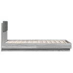 vidaXL Cadre de lit tête de lit sonoma gris 90x190 cm bois ingénierie