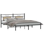 vidaXL Cadre de lit sans matelas chêne sonoma 183x203 cm