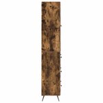 vidaXL Ensemble de Meubles 2 Pièces Chêne fumé 66 x 34 5 x 90 cm