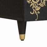 vidaXL Table basse Noir 100 x 54 x 40 cm Bois de mangue massif