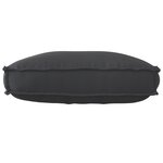 vidaXL Coussin de Palette pour Dossier Noir 70x40x12 cm  tissu Oxford