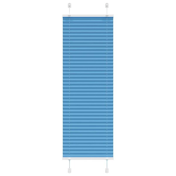 vidaXL Store plissé bleu 40x150 cm largeur du tissu 39 4 cm polyester