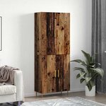 vidaXL Haut Armoire Bois ancien 69 5 x 34 x 180 cm Bois d'ingénierie