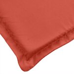 vidaXL Coussin de banc de jardin rouge mélangé 200x50x7 cm tissu