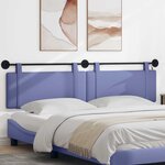 vidaXL Tête de lit suspendue Bleu denim Tissu