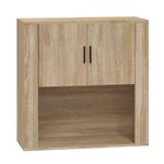 vidaXL Armoire murale Chêne sonoma 80x33x80 cm Bois d'ingénierie