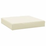 vidaXL Coussins de palette lot de 2 blanc crème tissu oxford