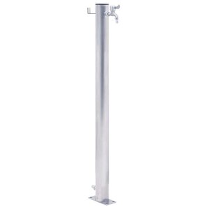 vidaXL Colonne à eau de jardin 40 cm acier inoxydable rond