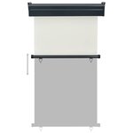 vidaXL Auvent latéral de balcon 105x250 cm Crème