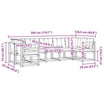 vidaXL Ensemble de canapés d'extérieur 7 pc Blanc et gris clair