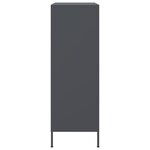 vidaXL Buffet haut anthracite 68x39x113 cm acier