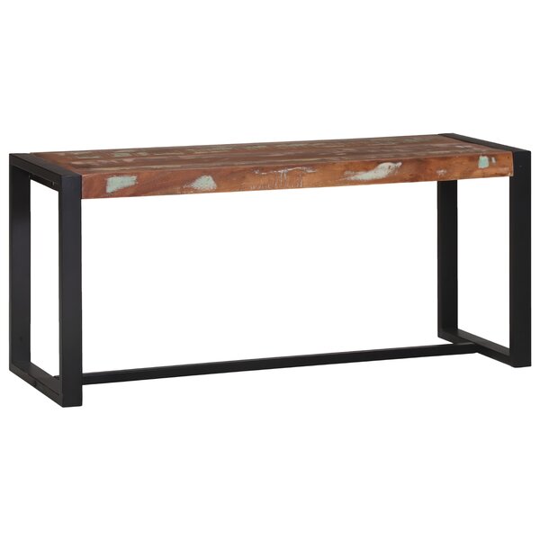 vidaXL Banc Multicolore 100x35x45 cm en Bois Massif Récupéré