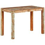 vidaXL Table de salle à manger 110x55x76cm Bois massif de récupération