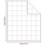 vidaXL Duvet d'hiver Blanc 240 x 200 cm Plume