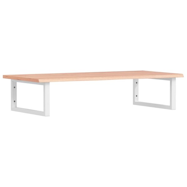 vidaXL Étagère de vasque murale acier et bois de chêne massif