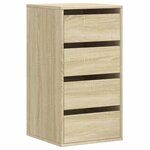vidaXL Commode d'angle chêne sonoma 40x41x76 cm bois d'ingénierie
